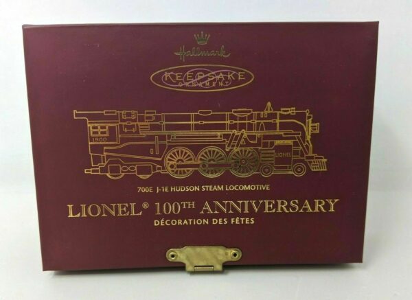 Hallmark Keepsake Ornament Lionel 700E Hudson 100th Anniversario. J-1E 22k GOLD - immagine 4