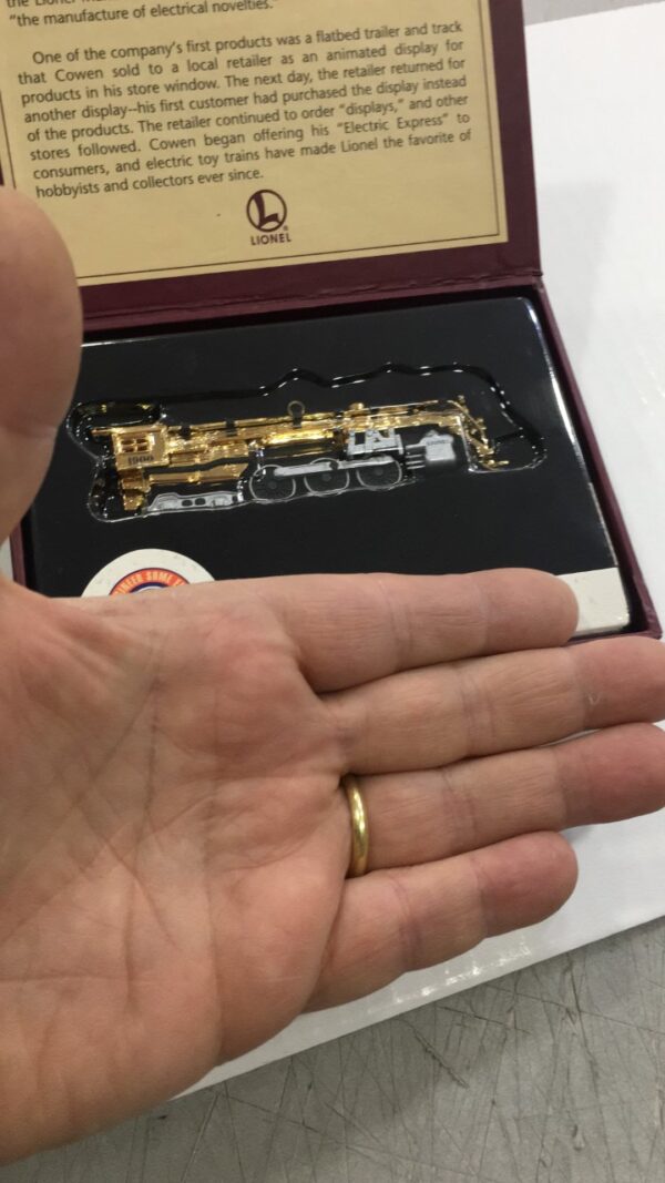 Hallmark Keepsake Ornament Lionel 700E Hudson 100th Anniversario. J-1E 22k GOLD - immagine 6