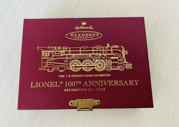 Hallmark Keepsake Ornament Lionel 700E Hudson 100th Anniversario. J-1E 22k GOLD - immagine 8