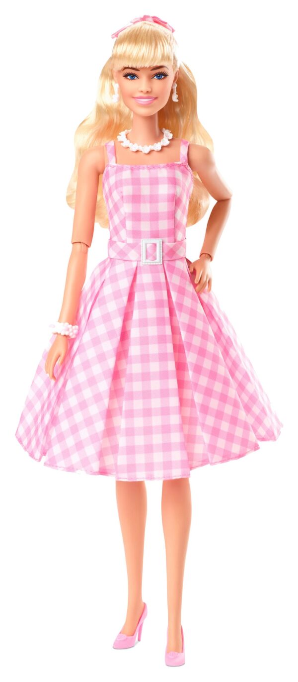 Barbie The Movie Doll Barbie in abito a quadretti rosa
