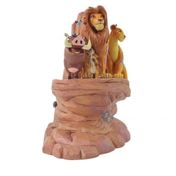 Walt Disney Jim Shore Figurina del Re Leone scolpito nella pietra