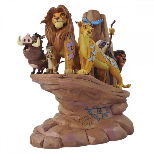 Walt Disney Jim Shore Figurina del Re Leone scolpito nella pietra