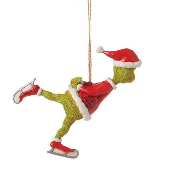 Grinch Ornamento da appendere al pattinaggio sul ghiaccio