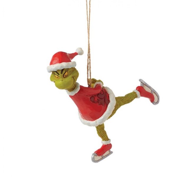 Il Grinch Ornamento da appendere al pattinaggio sul ghiaccio