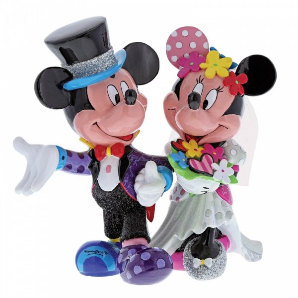 Walt Disney Statuina Topolino e Minnie Sposi