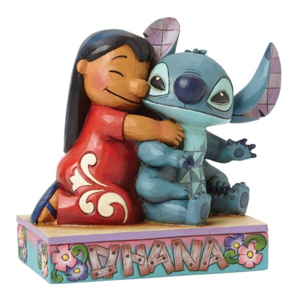 Walt Disney Jim Shore Ohana significa famiglia statuina di Lilo e Stitch