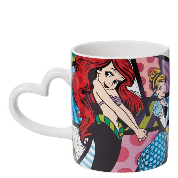 Tazza principessa Ariel, Cenerentola, Aurora e Tiana di Disney Britto - immagine 3