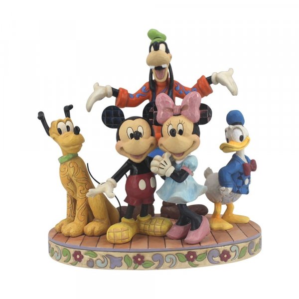 Walt Disney Jim Shore Statuetta Mickey Topolino e i Suoi Amici Disney Traditions